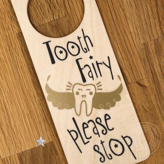 Tooth Fairy Wooden Door Hanger