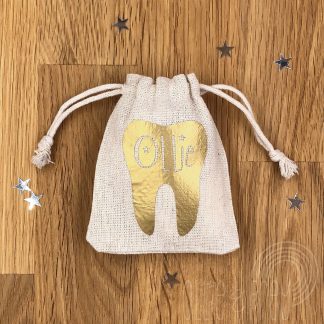 Personalised Tooth Fairy Tooth deposit bag